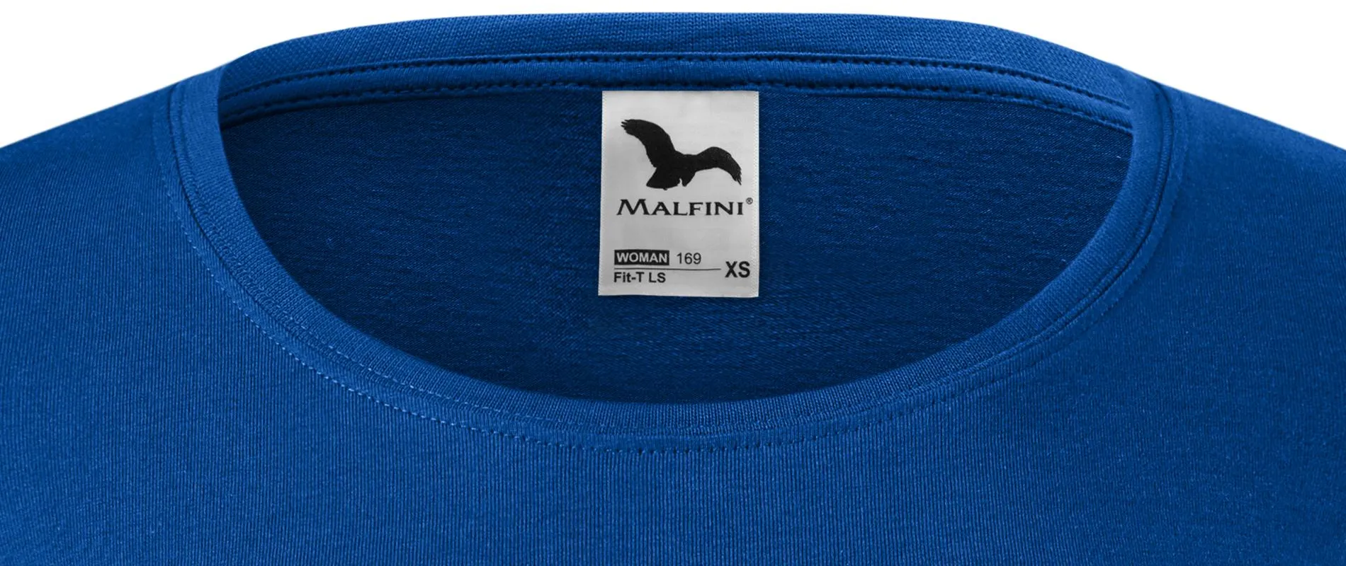 Ženska majica z dolgimi rokavi - Globlji okrogel izrez