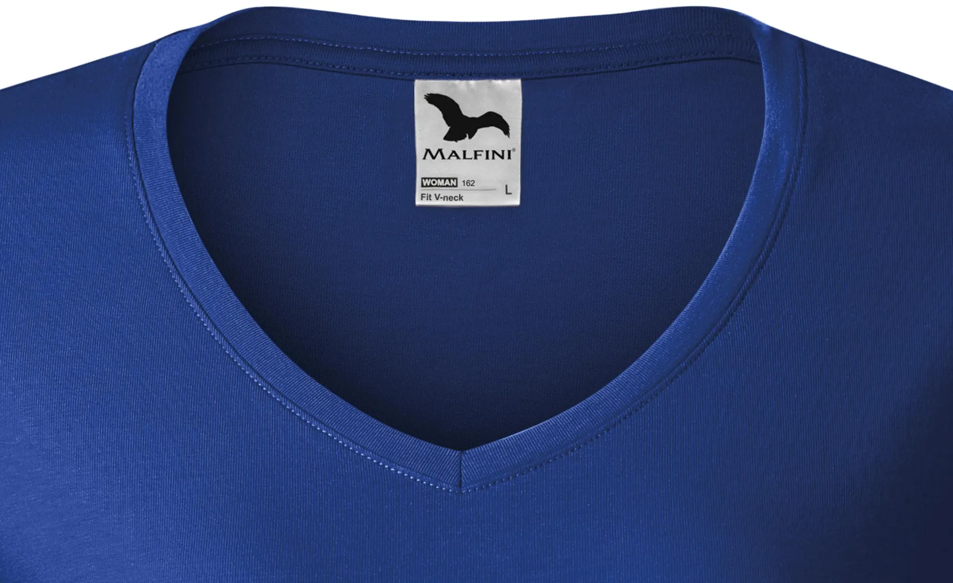 Ženska majica slim fit z izrezom V - Globok V-izrez