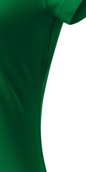 Ženska majica slim fit z izrezom V - Kroj s stranskimi šivi