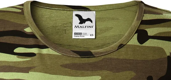Ženska maskirna majica - Klasičen okrogel izrez