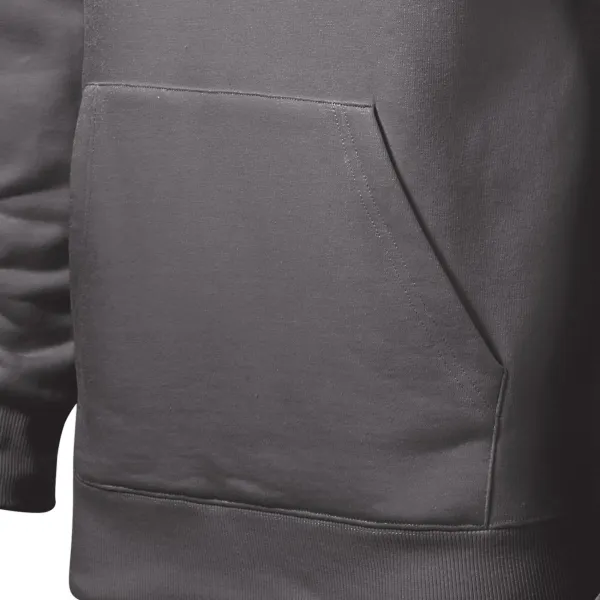 Moška jopica s kapuco brez zadrge - Torbica v stilu kenguruja