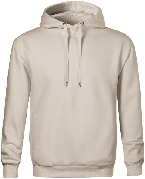 Udoben moški pulover s kapuco - Moška jopa brez zadrge in s kapuco