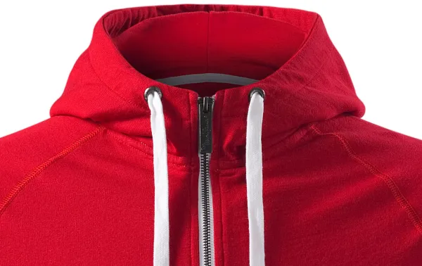 Moška kontrastna majica s kapuco - Kapuca z vrvicami