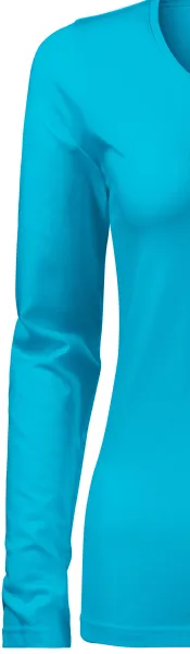 Ženska prilegajoča majica z dolgimi rokavi - Klasični dolgi rokavi