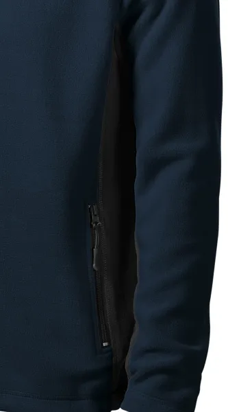 Moška flis jakna v kontrastu - Temni kontrastni detajli