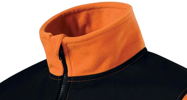 Topla jakna iz flisa unisex - Dvignjen ovratnik za zaščito vratu pred mrazom