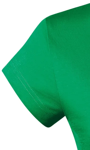 Ženska majica slim fit z izrezom V - Zelo kratki rokavi