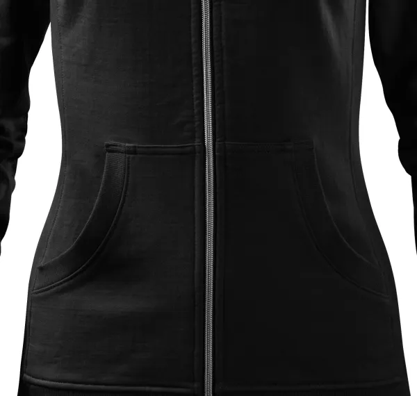 Ženska jopica brez kapuce - Zožen kroj s stranskimi šivi