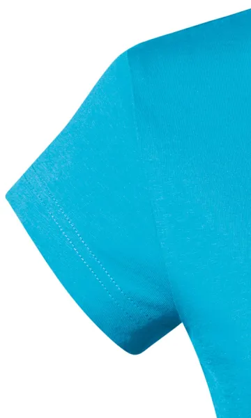 Ženska majica slim fit z izrezom V - Zelo kratki rokavi