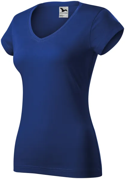 Ženska majica slim fit z izrezom V - Ženska majica za vsak dan