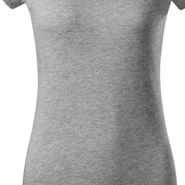 Ženska majica slim fit z izrezom V - Nežno zožen kroj