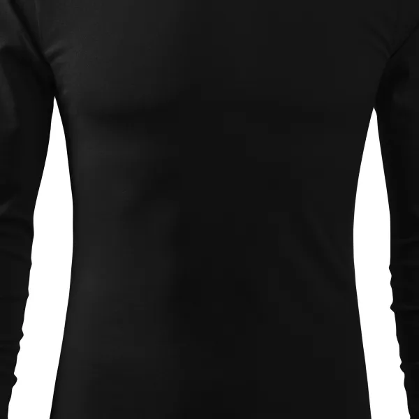 Moška majica z dolgimi rokavi - Rahlo oprijet kroj