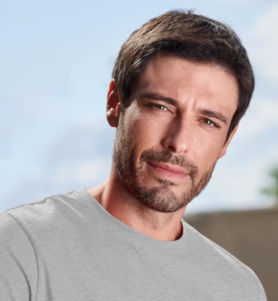 Moška preprosta majica - Klasičen okrogel izrez