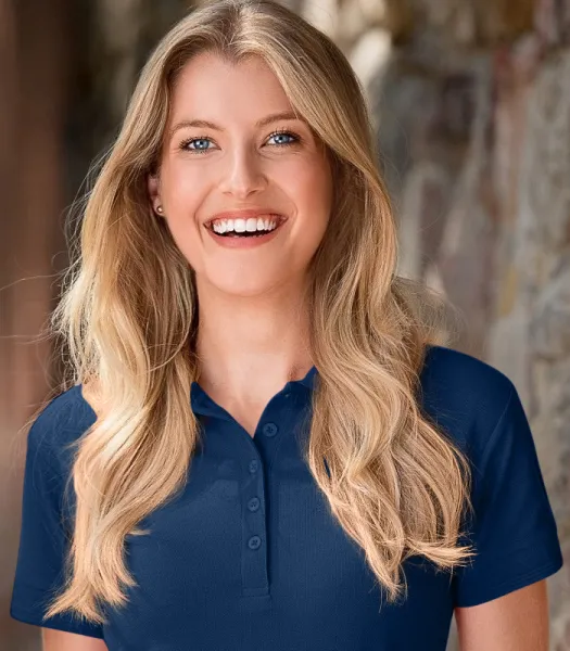 Ženska elegantna polo majica - Zapenjanje s 5 gumbi