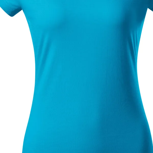 Ženska majica slim fit z izrezom V - Nežno zožen kroj