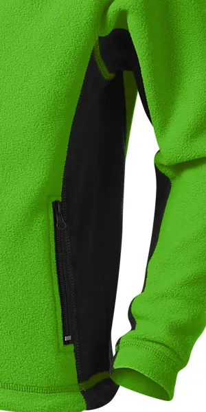 Otroška flis jakna v kontrastu - Temni kontrastni detajli