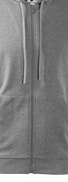 Moška jopica s kapuco - Zadrga v barvi puloverja