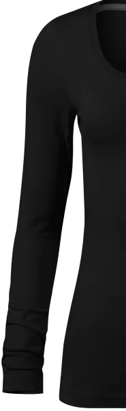 Ženska majica z dolgimi rokavi in globljim izrezom - Klasični dolgi rokavi