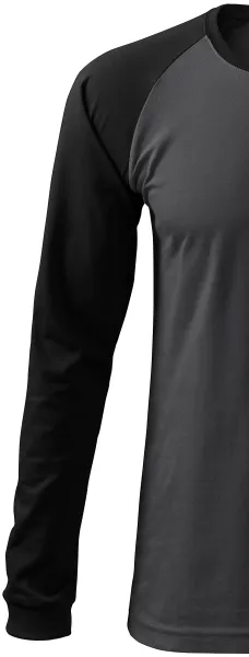 Moška kontrastna majica z dolgimi rokavi - Dolgi raglan rokavi