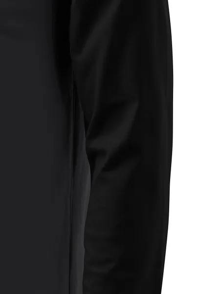 Moška kontrastna majica z dolgimi rokavi - Kroj s stranskimi šivi