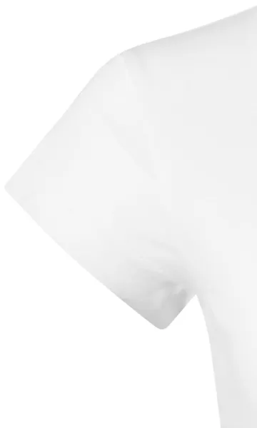 Ženska majica slim fit z izrezom V - Zelo kratki rokavi