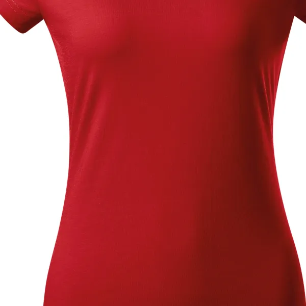 Ženska majica slim fit z izrezom V - Nežno zožen kroj