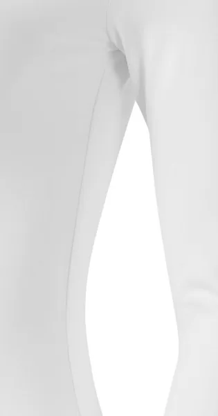 Ženska majica z dolgimi rokavi in globljim izrezom - Kroj s stranskimi šivi