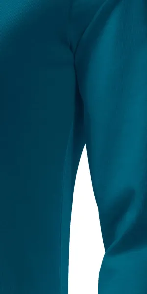 Ženska prilegajoča majica z dolgimi rokavi - Kroj s stranskimi šivi