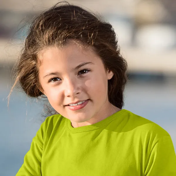 Otroška majica z dolgimi rokavi - Klasičen okrogel izrez