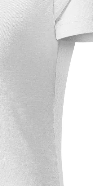 Ženska majica iz teksturiranega organskega bombaža - Kroj s stranskimi šivi