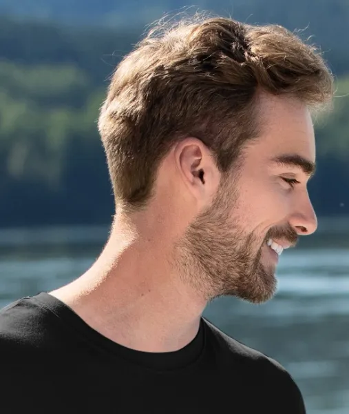 Moška modna majica - Klasičen okrogel izrez