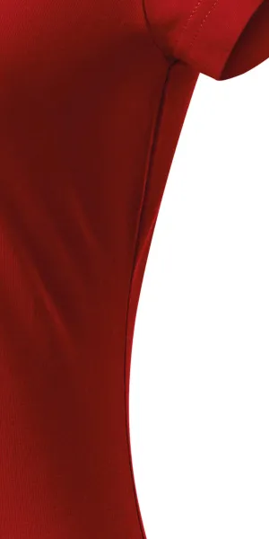 Ženska majica slim fit z izrezom V - Kroj s stranskimi šivi