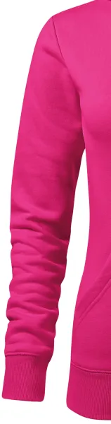 Ženska jopica s kapuco brez zadrge - Klasični dolgi rokavi