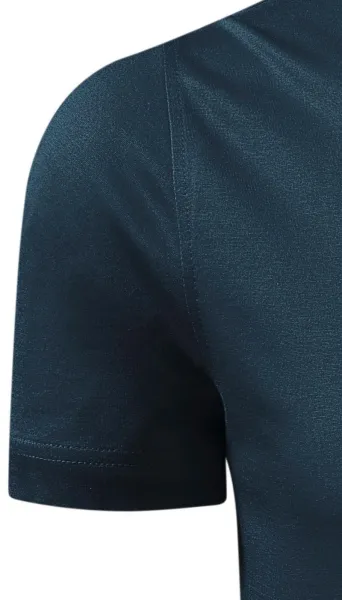 Moška elegantna mercerizirana polo majica - Klasični kratki rokavi