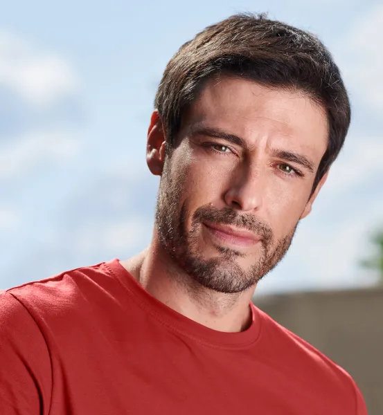 Moška preprosta majica - Klasičen okrogel izrez