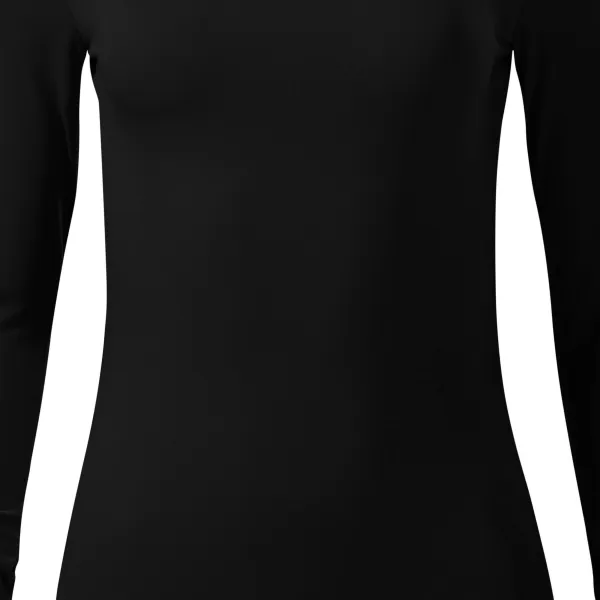 Ženska majica z dolgimi rokavi in globljim izrezom - Nežno zožen kroj