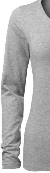 Ženska prilegajoča majica z dolgimi rokavi - Klasični dolgi rokavi