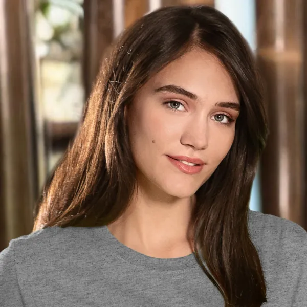 Ženska klasična majica - Klasičen okrogel izrez