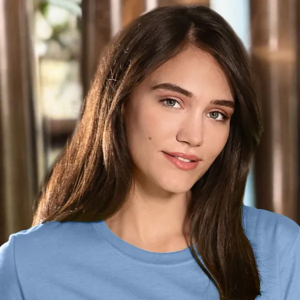 Ženska klasična majica - Klasičen okrogel izrez