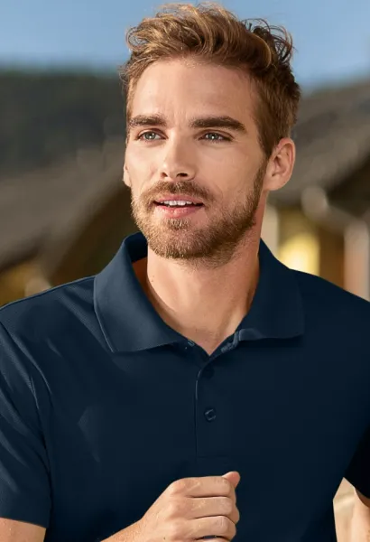 Športna polo majica - zapenjanje s 3 gumbi
