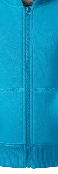 Otroška majica s kapuco - Zadrga v barvi puloverja