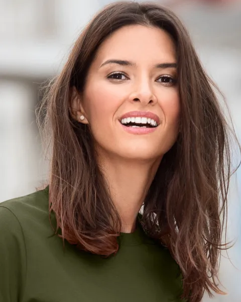 Ženska preprosta majica - Klasičen okrogel izrez